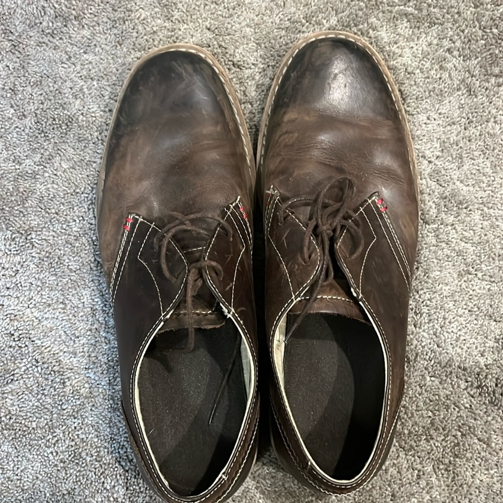 Penguin leather brown Oxford shoes